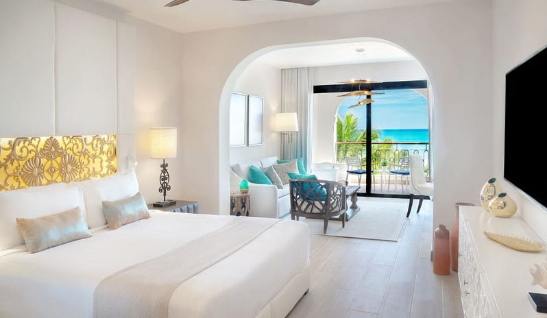 SANCTUARY CAP CANA - PREMIUM LUXURY JUNIOR SUITE OCEAN VIEW BEDROOM